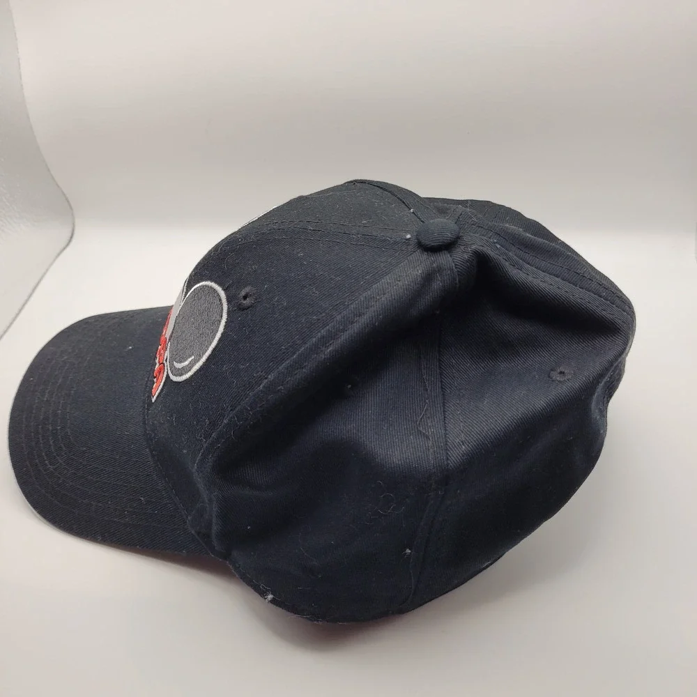 Disney Mickey Mouse Grandpa Baseball Cap Hat Black Embroidered Adjustable Strap